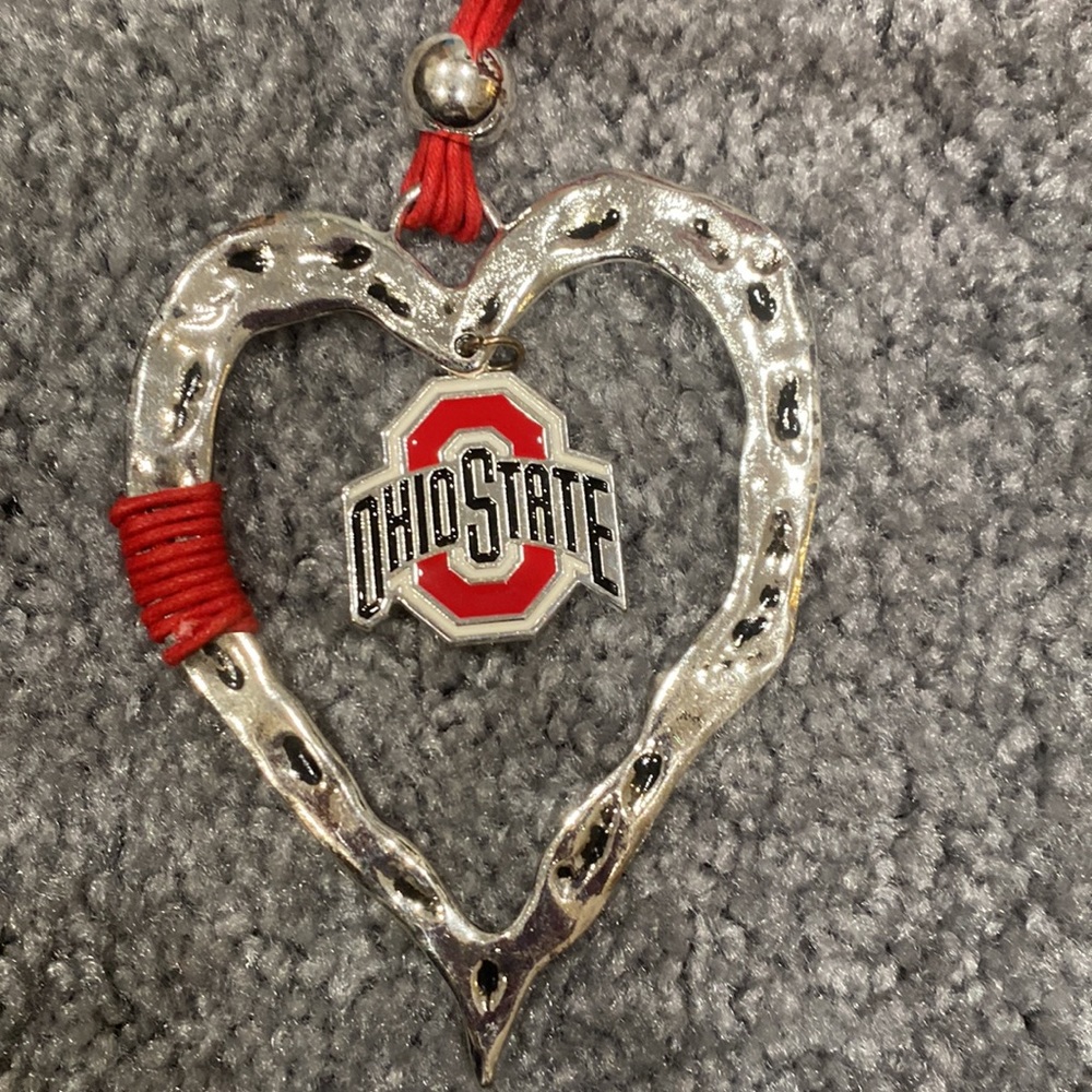 Ohio State Heart Necklace